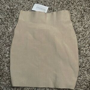 Mini Bandage Beige Skirt